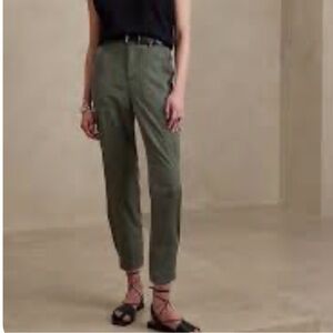 Banana Republic Factory Green Tencel Cargo Pants